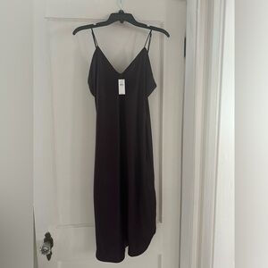 NWT Banana Republic Silk Midi Slip Dress Sz Medium, deep purple